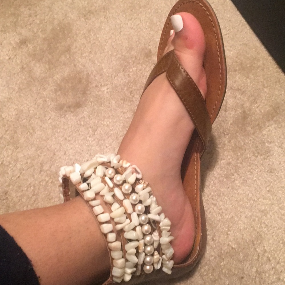 GORG beaded sandals!!